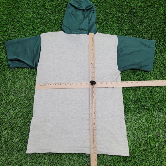 Vintage 80s Taz-Mania Mesh Hooded Shirt Small 17x24 Cropped - Picture 6 of 13